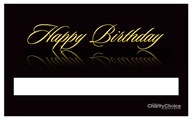 Click to preview the Birthday Black Wide certificate