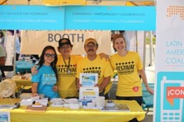 Volunteers and staff at the 21st Annual Latin American Festival in Charlotte, NC