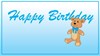 Birthday - Blue Teddy Bear