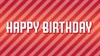 Birthday - Stripes