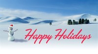 Snowman - Happy Holidays