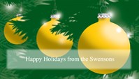 Customizable Holiday Tree Ornaments