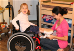 Caregivers assist people with disabilities by accomplishing activities of daily living