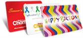 Physical Charity Gift cards.